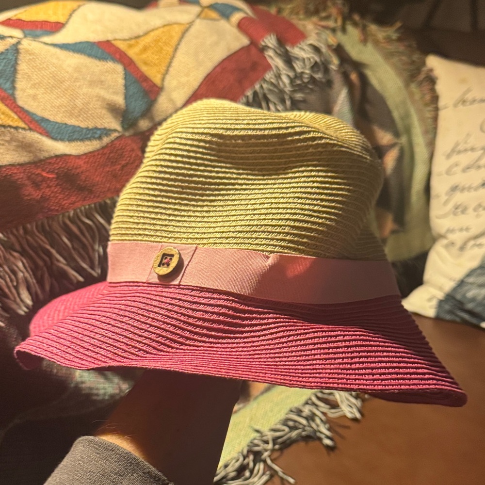 🆕 Croft & Barrow Packable Two-Tone Pink and Tan Hat